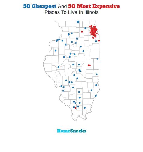 cheapest areas in illinois to live